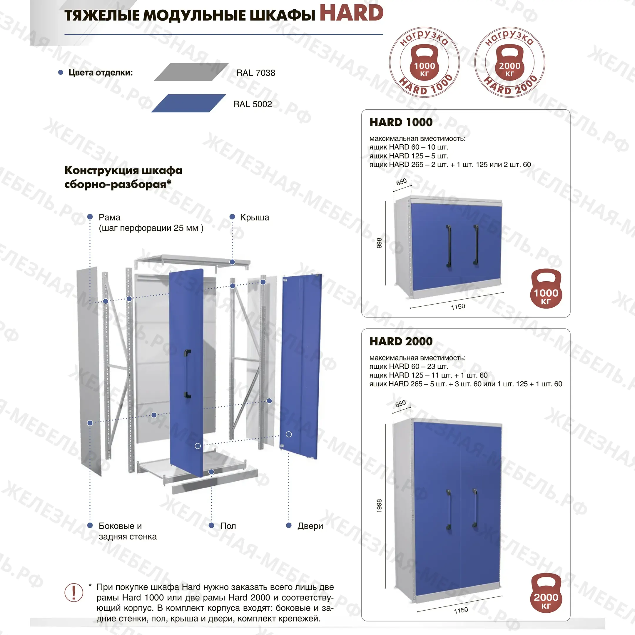 Модульный шкаф HARD 2000-004012